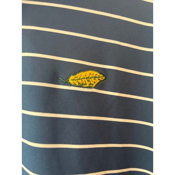 Peter Millar Summer Comfort Striped Golf Performance Polo Men XL Preppy Money - Picture 8 of 8
